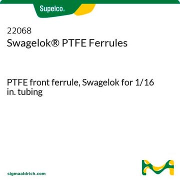 Ferrules en PTFE Swagelok&#174; PTFE front ferrule, Swagelok for 1/16 in. tubing