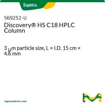 Columna para HPLC Discovery&#174; HS C18 3&#160;&#956;m particle size, L × I.D. 15&#160;cm × 4.6&#160;mm