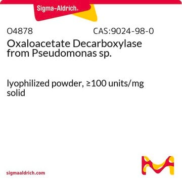 Oxaloacetate Decarboxylase from Pseudomonas sp. lyophilized powder, &#8805;100&#160;units/mg solid