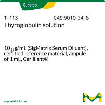 Thyroglobulin solution 10&#160;&#956;g/mL (SigMatrix Serum Diluent), certified reference material, ampule of 1&#160;mL, Cerilliant&#174;