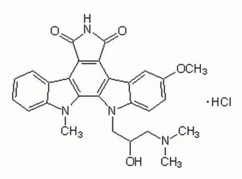 G&#246; 7874, Hydrochloride A cell-permeable, potent, reversible, ATP-competitive, and selective inhibitor of protein kinase C (IC&#8325;&#8320; = 4 nM for rat brain PKC).