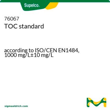 Standard COT according to ISO/CEN EN1484, 1000&#160;mg/L±10&#160;mg/L