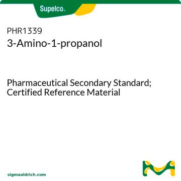 3-アミノ-1-プロパノール Pharmaceutical Secondary Standard; Certified Reference Material