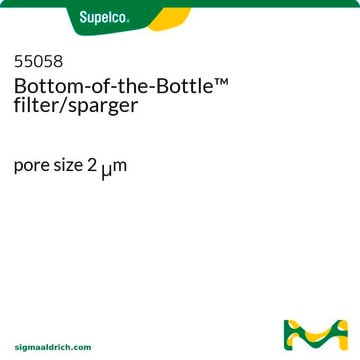 Bottom-of-the-bottle filter/sparger pore size 2&#160;&#956;m