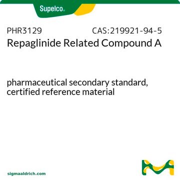 Repaglinide Related Compound A pharmaceutical secondary standard, certified reference material