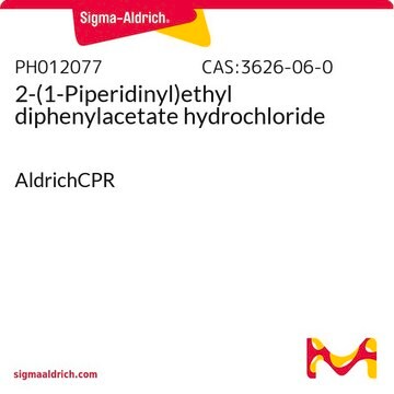 2-(1-Piperidinyl)ethyl diphenylacetate hydrochloride AldrichCPR