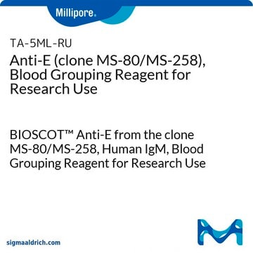 Reagent For Research Use - RHCE (Rh) Specificities BIOSCOT&#8482; Anti-E from the clone MS-80/MS-258, Human IgM, Blood Grouping Reagent for Research Use