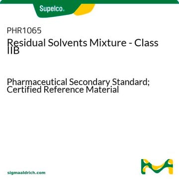 残留溶剂混合物-IIB级 Pharmaceutical Secondary Standard; Certified Reference Material