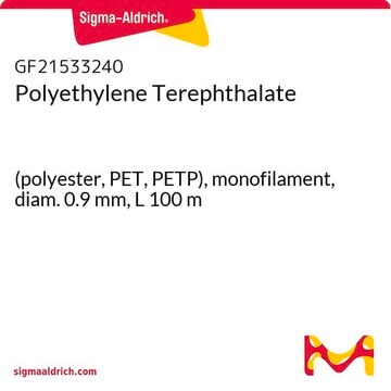 Polyethylene Terephthalate (polyester, PET, PETP), monofilament, diam. 0.9&#160;mm, L 100&#160;m