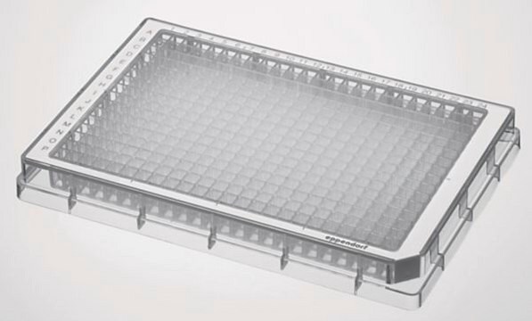 Eppendorf&#174; Microplate 384/F-PP, 384 wells white polypropylene, flat bottom clear wells, sterile, pkg of 240&#160;ea