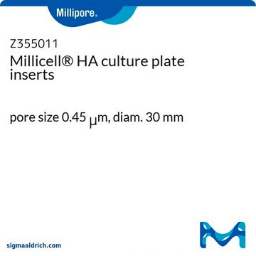 Millicell&#174; HA culture plate inserts pore size 0.45&#160;&#956;m, diam. 30&#160;mm