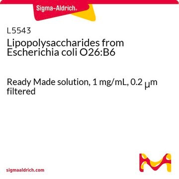 Lipopolysaccharides from Escherichia coli O26:B6 Ready Made solution, 1&#160;mg/mL, 0.2 &#956;m filtered