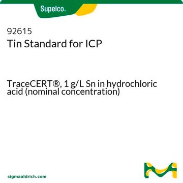 Zinn Standard für ICP TraceCERT&#174;, 1&#160;g/L Sn in hydrochloric acid (nominal concentration)