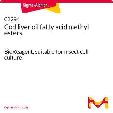 Cod liver oil fatty acid methyl esters BioReagent, suitable for insect cell culture