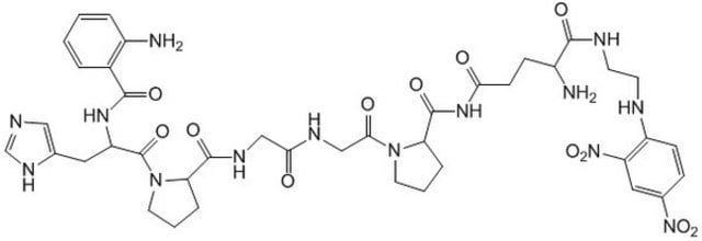 Cathepsin&nbsp;K-Substrat&nbsp;II, fluorogen An internally quenched, highly cathepsin K-selective, fluorogenic peptide substrate that is efficiently cleaved by CatK (kcat/Km = 0.426 &#181;M&#8315;&#185; S&#8315;&#185;), but not by Cathepsins B/L/S/F/H/V.