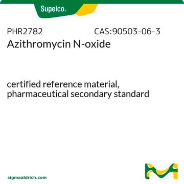 Azithromycin N-oxide certified reference material, pharmaceutical secondary standard