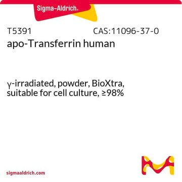 Apo-transferrina human &#947;-irradiated, powder, BioXtra, suitable for cell culture, &#8805;98%