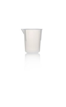 Azlon Tapered Beakers with Moulded Graduations polypropylene, capacity 50&#160;mL