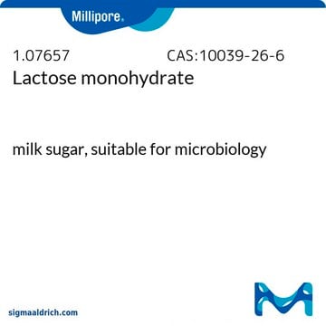 Lactose monohydrate milk sugar, suitable for microbiology