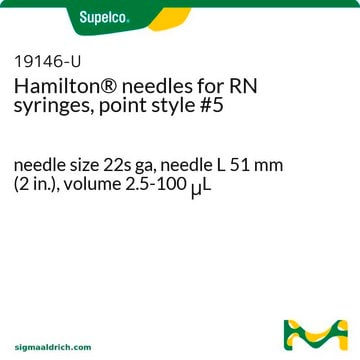 6 Stück Nadeln 22s ga 2", Spitze Nr.5 2,5&#956;L-100&#956;L needle size 22s ga, needle L 51&#160;mm (2&#160;in.), volume 2.5-100&#160;&#956;L