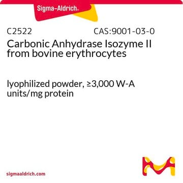 Carbonic Anhydrase Isozyme II from bovine erythrocytes lyophilized powder, &#8805;3,000&#160;W-A units/mg protein