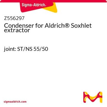 Condenser for Aldrich&#174; Soxhlet extractor joint: ST/NS 55/50