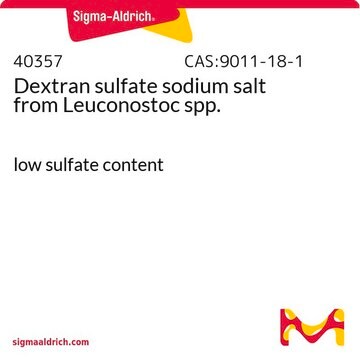 Dextran sulfate sodium salt from Leuconostoc spp. low sulfate content