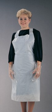 Disposable apron polyethylene, pkg of 100&#160;ea