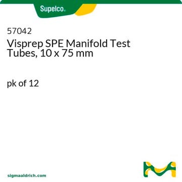 Visprep SPE-Verteilerteströhrchen, 10&nbsp;x&nbsp;75&nbsp;mm pk of 12