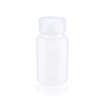 Wheaton&#174; Leak Resistant Bottle capacity 125&#160;mL, high-density polyethylene bottle, natural bottle, wide-mouth bottle, bottle diam. × H 51&#160;mm × 98&#160;mm, 38-410