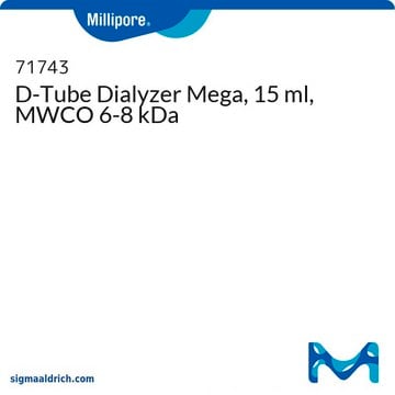 D-Tube Dialyzer Mega, 15 ml, MWCO 6-8 kDa