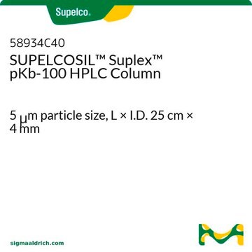 Columna para HPLC SUPELCOSIL&#8482; Suplex PKB-100 5&#160;&#956;m particle size, L × I.D. 25&#160;cm × 4&#160;mm