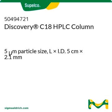 Colonne HPLC Discovery&#174;&nbsp;C18 5&#160;&#956;m particle size, L × I.D. 5&#160;cm × 2.1&#160;mm