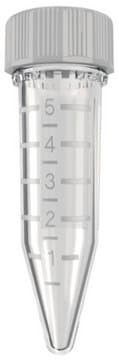 Eppendorf&#174; Conical Tubes with SafeCode system (data matrix code and plain text labels) sterile, screw cap, capacity 5.0&#160;mL, PCR clean, pack of 2 × 100&#160;ea