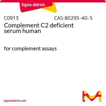 Complement C2 deficient serum human for complement assays