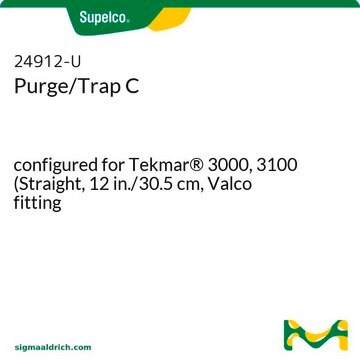 Purge/Trap C configured for Tekmar&#174; 3000, 3100 (Straight, 12 in./30.5 cm, Valco fitting