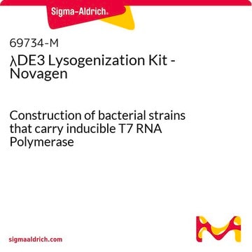 &#955;DE3 Lysogenization Kit - Novagen Construction of bacterial strains that carry inducible T7 RNA Polymerase