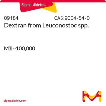 Dextrane from Leuconostoc spp. Mr ~100,000