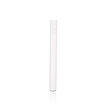 DURAN&#174; test tube borosilicate glass, tube volume (18&#160;mL), straight rim, tube diam. (16&#160;mm) , External Thread