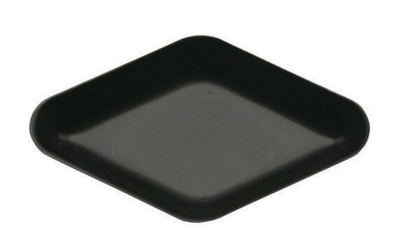 Diamond shaped weigh boats polystyrene, volume 5&#160;mL, black, anti-static