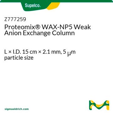 Proteomix&#174; WAX-NP5 Weak Anion Exchange Column L × I.D. 15&#160;cm × 2.1&#160;mm, 5&#160;&#956;m particle size