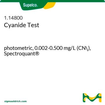 Cyanide Test photometric, 0.002-0.500&#160;mg/L (CN-), Spectroquant&#174;