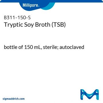 Tryptic Soy Broth Ready-to-use Bottles bottle capacity 300&#160;mL, bottle filling volume 150&#160;mL, closure type, crimp cap with septum, box of 12&#160;bottles