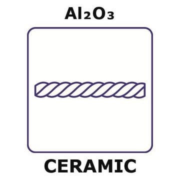 Alumina fiber, tex number 210, length 2 m, filament diameter 0.02mm