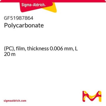 Polycarbonate (PC), film, thickness 0.006&#160;mm, L 20&#160;m