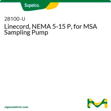 Linecord, NEMA 5-15 P, for MSA Sampling Pump