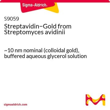 Streptavidin&#8722;Gold 来源于阿维丁链霉菌 ~10&#160;nm nominal (colloidal gold), buffered aqueous glycerol solution