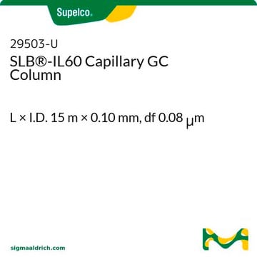 SLB&#174;-IL60 Capillary GC Column L × I.D. 15&#160;m × 0.10&#160;mm, df 0.08&#160;&#956;m