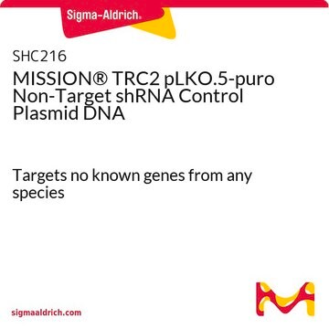 MISSION&#174; TRC2 pLKO.5-puro Non-Target shRNA Control Plasmid DNA Targets no known genes from any species