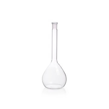 DURAN&#174; Volumetric flask partially ground without print neck joint: ST/NS 19/26, flask capacity (500&#160;mL)